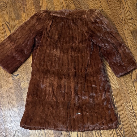 Vintage 1950s/60s Real Rabbit Fur Herpolsheimers Grand Rapids Coat - Picture 2 of 16
